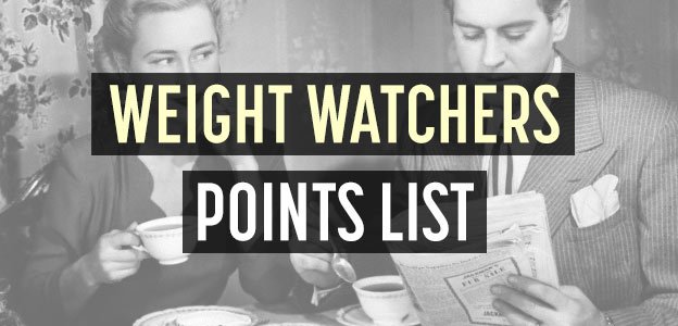 Weight Watchers Old Points Food List
