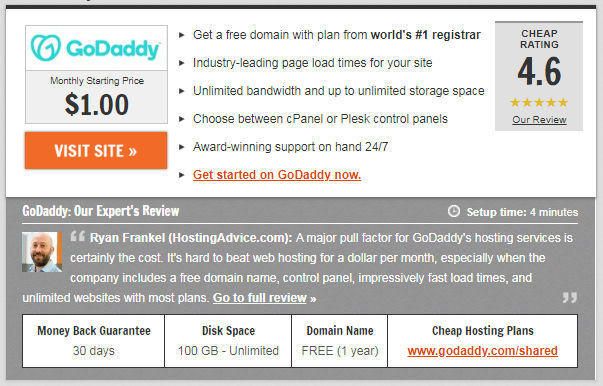 Godaddy hosting and domain name - How to start a blog site for dummies and beginners, step by step to make
