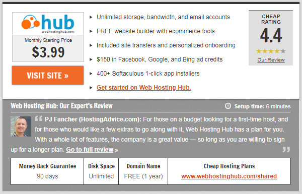 web hosting hub