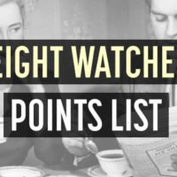 weight watchers old points food list