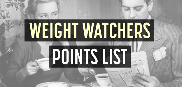 La liste des aliments d’anciens points de Weight Watchers