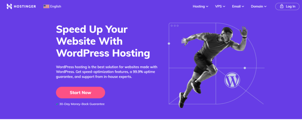 Hostinger homepage - Cheapest WordPress Hosting For Beginners List & Guide