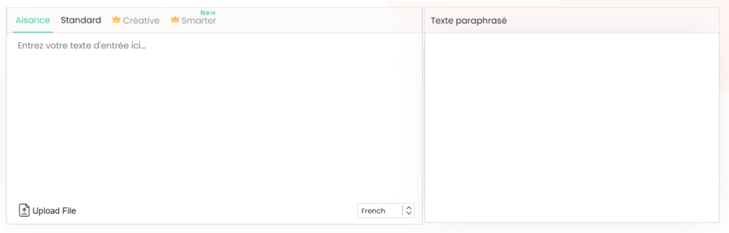 Paraphraser io reformulateur text screenshot