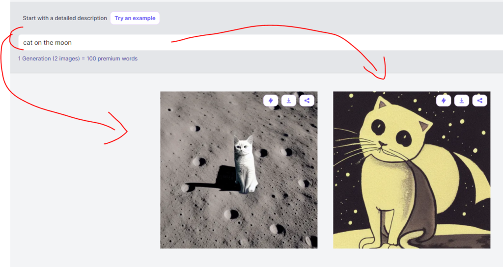 The output art result is this