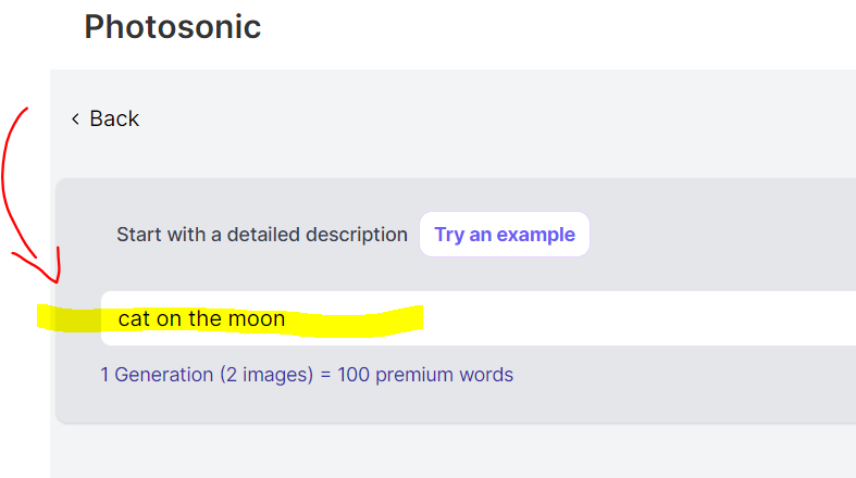 Let's try again with a simple text.