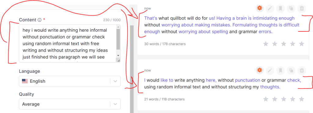 Writesonic Content Rephraser - Example & Result 1
