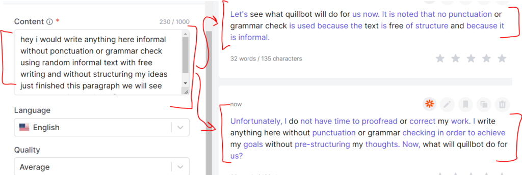 Writesonic Content Rephraser - Example & Result 2