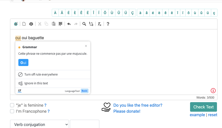 2. BonPatron French Grammar Checker