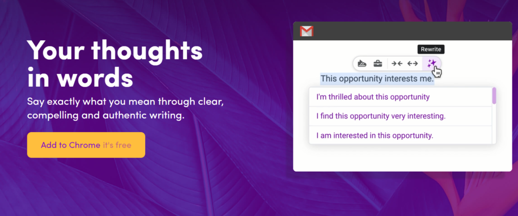 1. Wordtune Paraphrase Tool