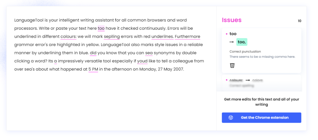 2. Writer to Check and Generate Sentences
