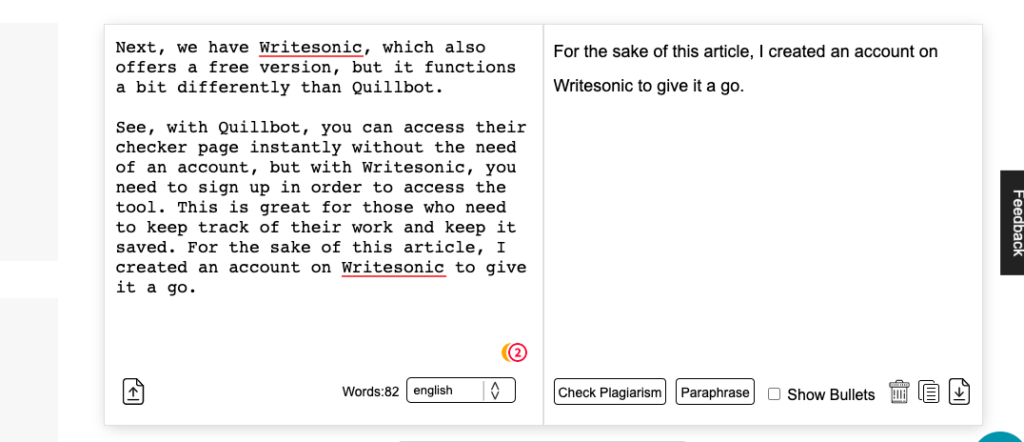4. Editpad Text Summarizer tool