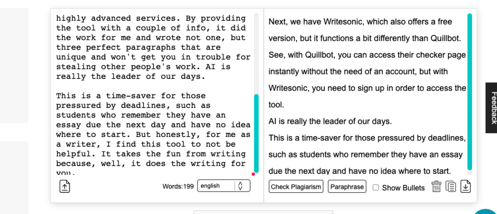 4. Editpad Text Paraphrasing Tool