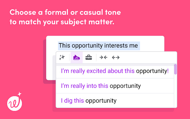 Wordtune Casual Form