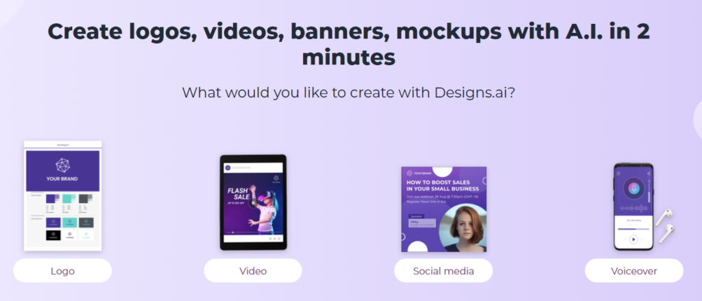 Designs.AI ad maker