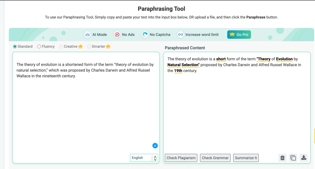 Pre Post SEO's Sentence Rearranging Feature