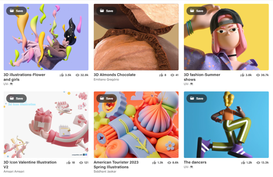 4. 3D Illustrations Trend