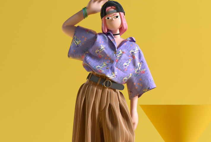 3D Illustrations Project ExampleProject Gallery - 3D Fashion-Summer ShowsArtist - UV- 朱