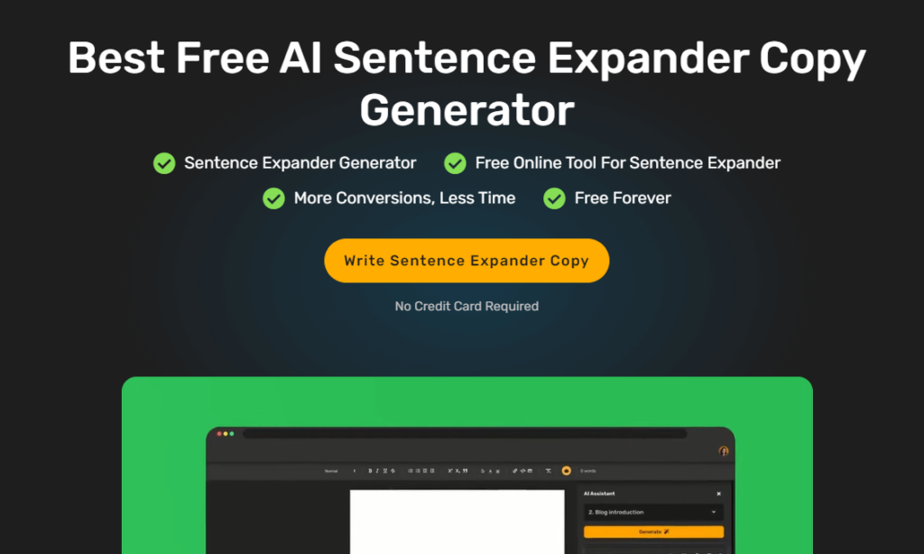 3. Simplified AI Sentence Expander