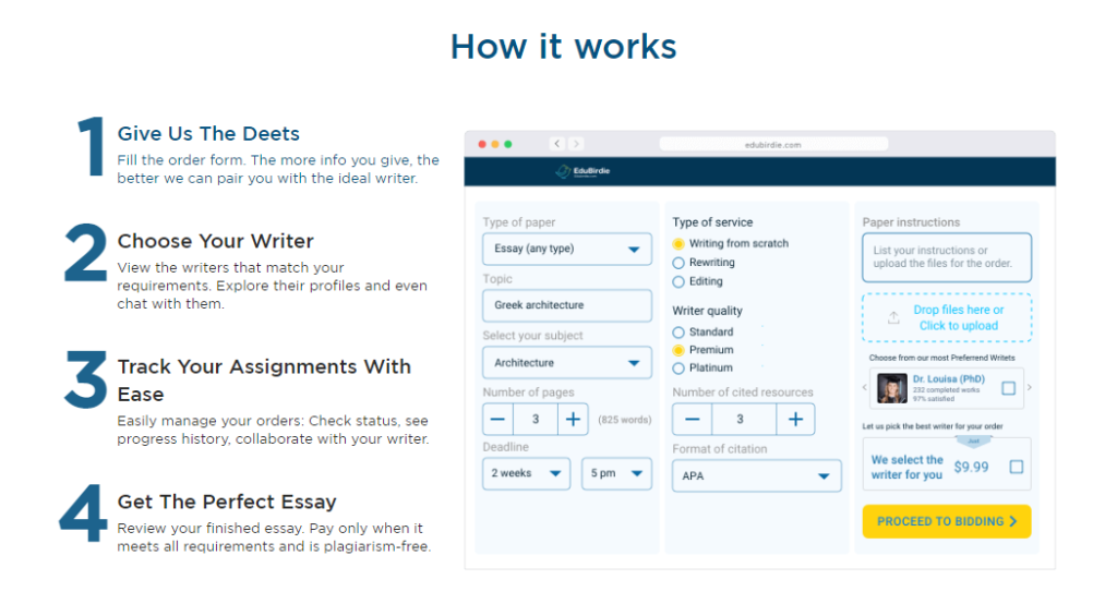 Use Edubirdie to order automatically your papers!