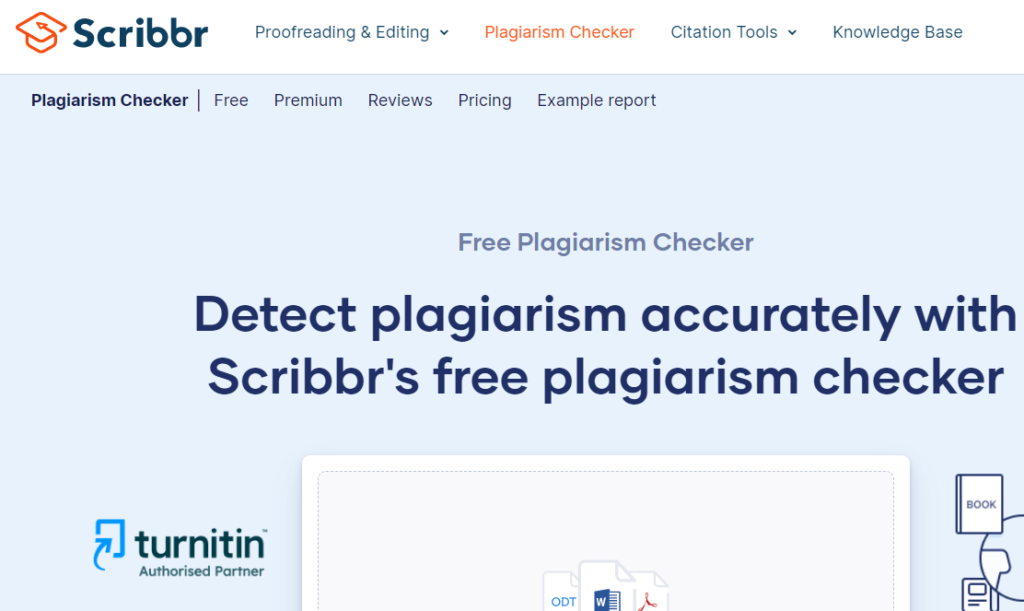 3. Scribbr plagiarism detector