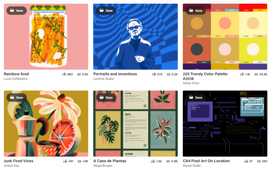 3. Limited Palette Illustrations - Trending Style