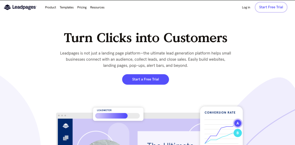Leadpages landing page builder