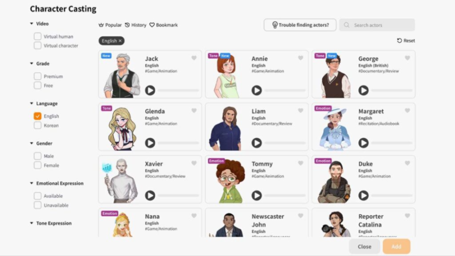 Typecast - A Vast Library of Voice-Over Actors