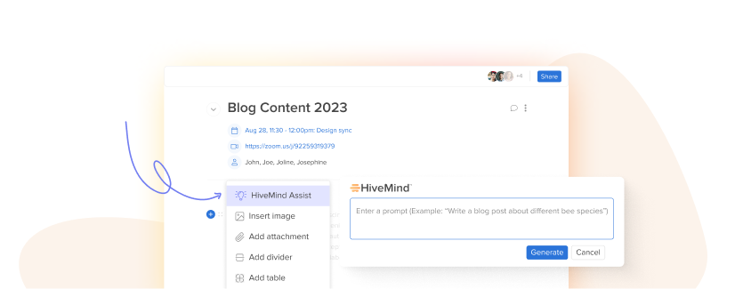 4. HiveMind AI email generator