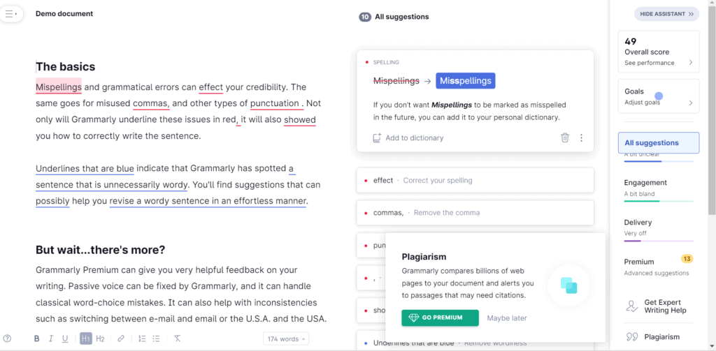 Writing Assistant Software By Grammarly