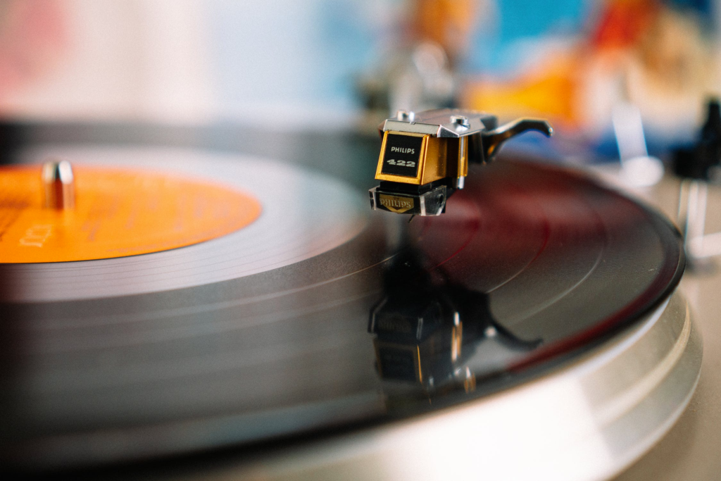 Music And Art as a hobby. Pic of a turntable