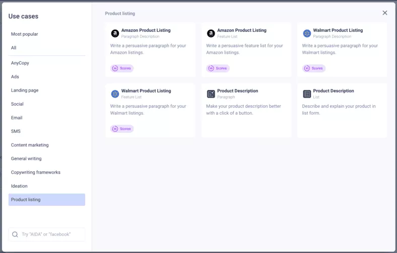 Anyword Product Description Writer