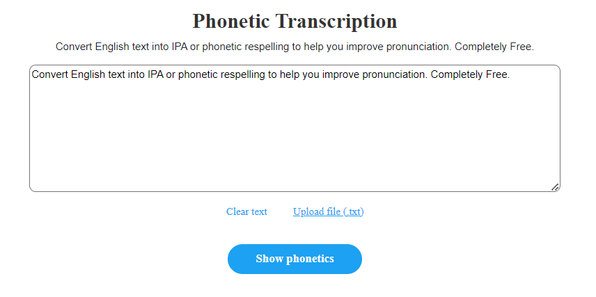 Glotdojo phonetic transcription tool