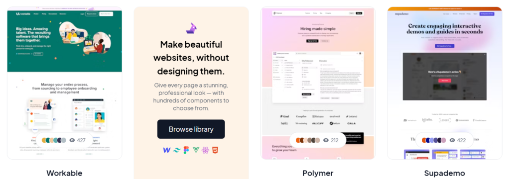 Landingfolio landing page examples