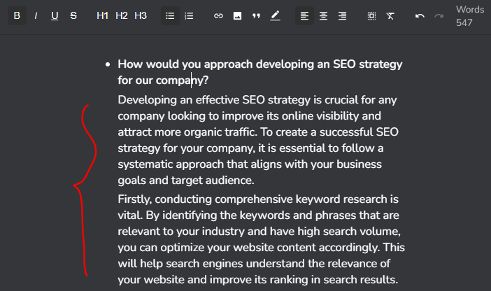 question answered by Rytr AI