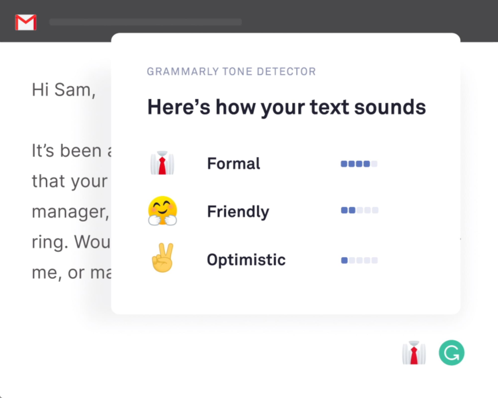 Grammarly corrector to formal