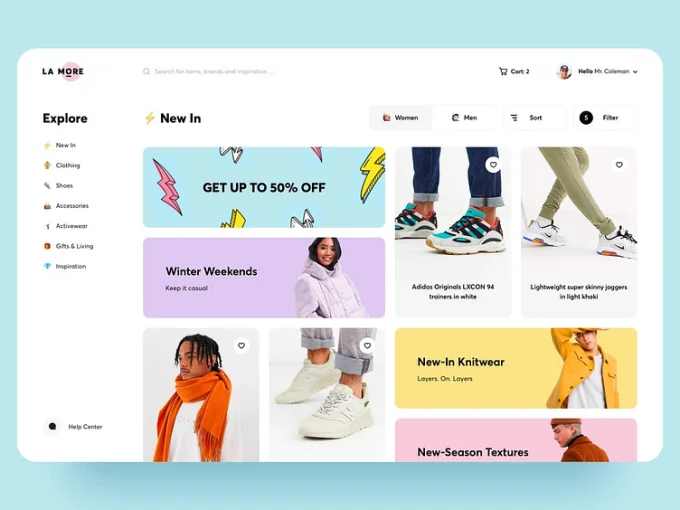 Shopify Store - well designed