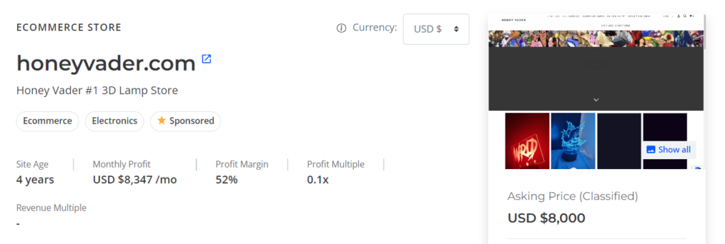 6. Honey Vader - Niche: Electronics