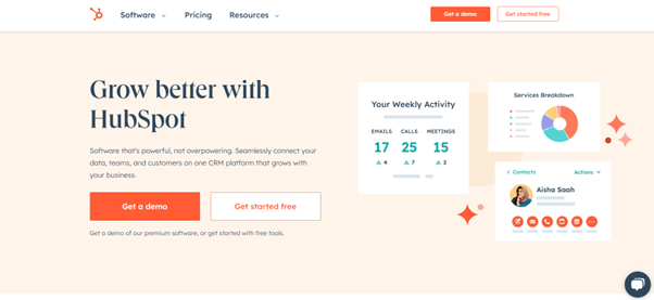 HubSpot screenshot