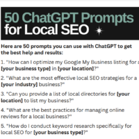 50 ChatGPT Prompts for Local SEO (Cheat Sheet PDF)