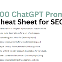 chatgpt prompts for SEOs