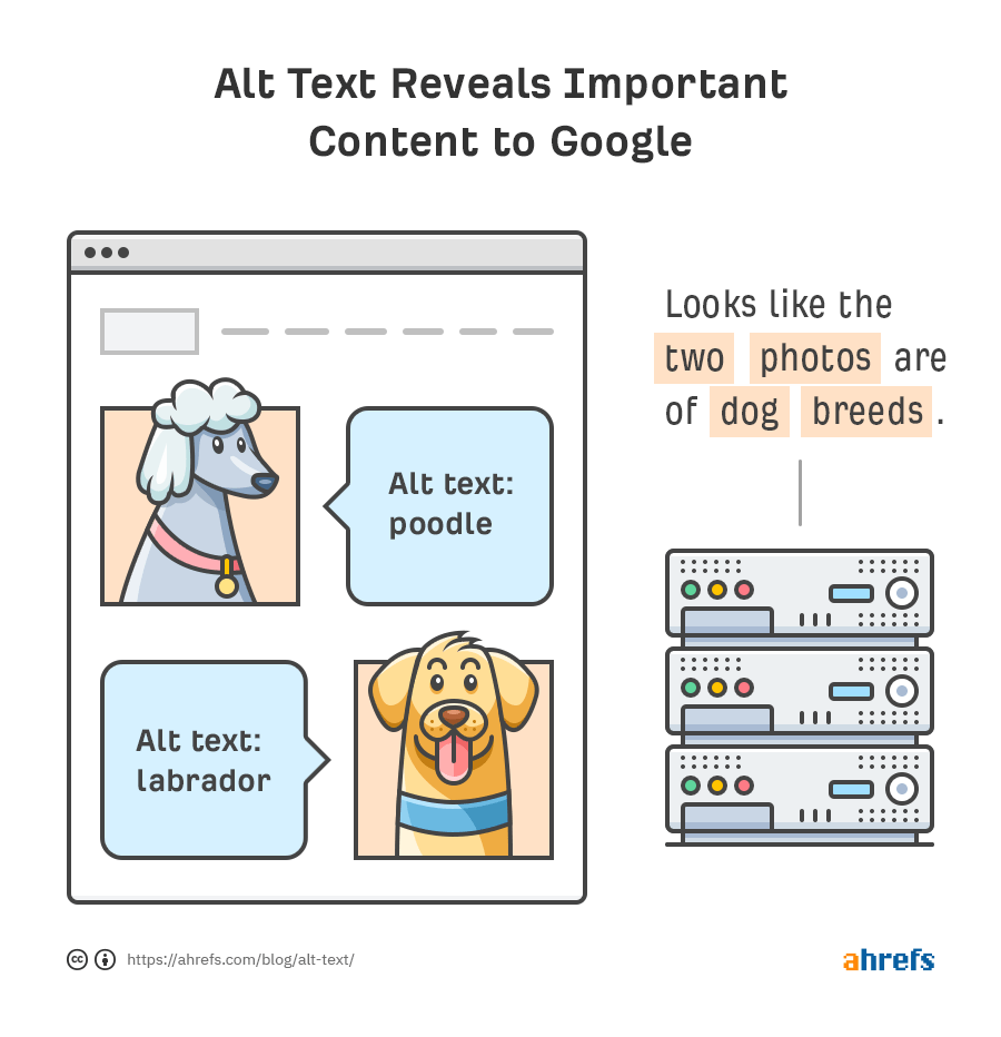 File Names infographic: alt text reveals important content to google