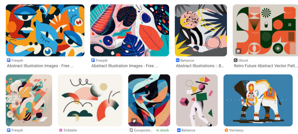 Abstract Art Illustration examples
