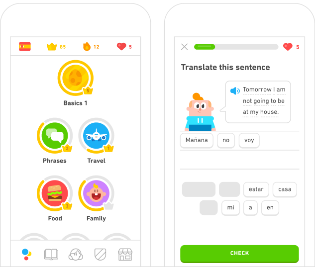 duolingo app user guide screenshot 