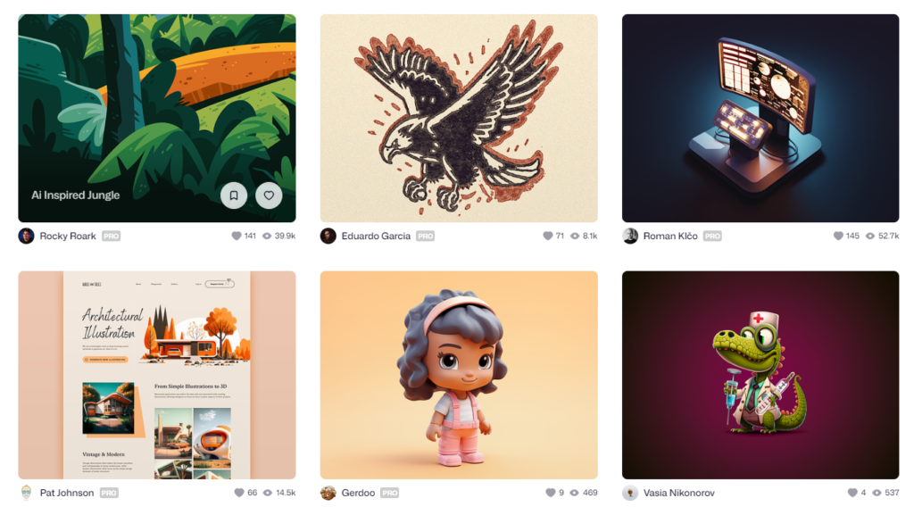 top midjourney illustration styles examples