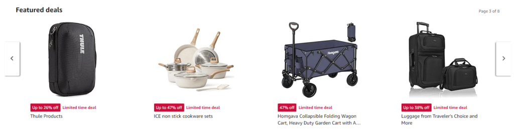 Bags, cookware set, folding wagon cart, and luggage bags (Memorial Day sale deals on Amazon)