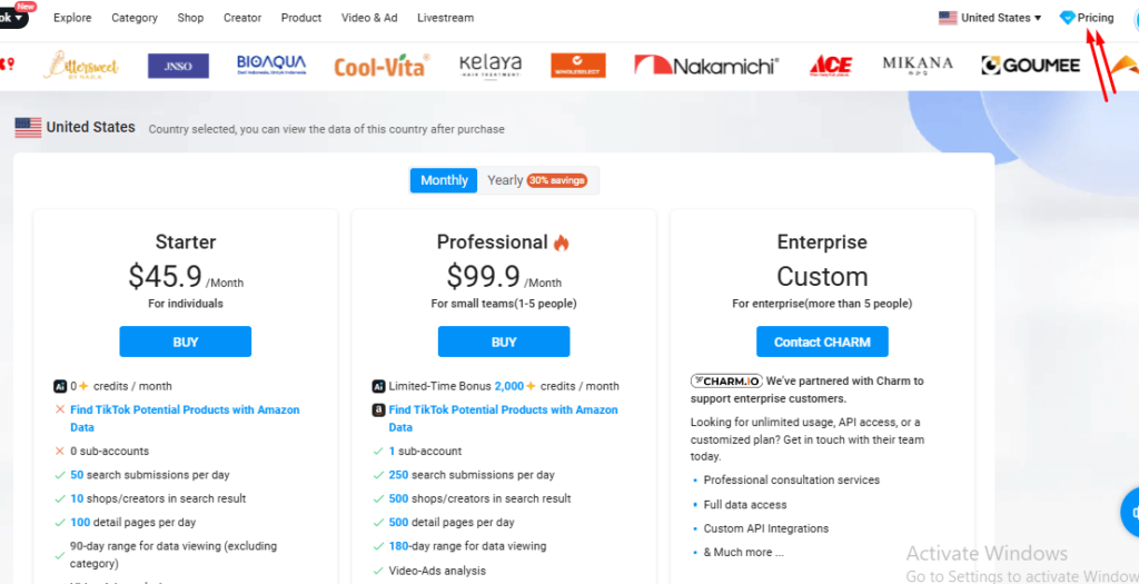 Klaodata pricing/plans