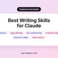 Best writing skills for Claude: humanizer, copy-editing, doc-coauthoring, writing-clearly-and-concisely, internal-comms and voice-editor