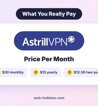 Astrill VPN price per month: $30 monthly, $15 yearly, $12.50 on two years