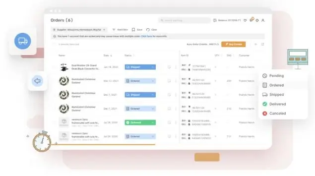 AutoDS automatic orders and fulfillment screen