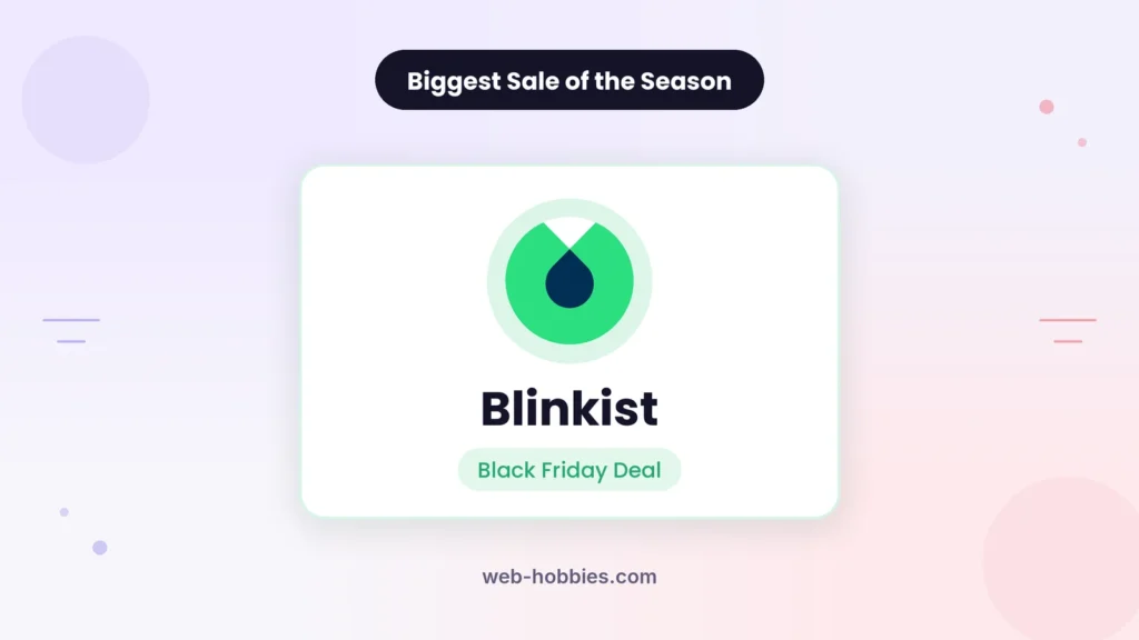 Blinkist Black Friday deal